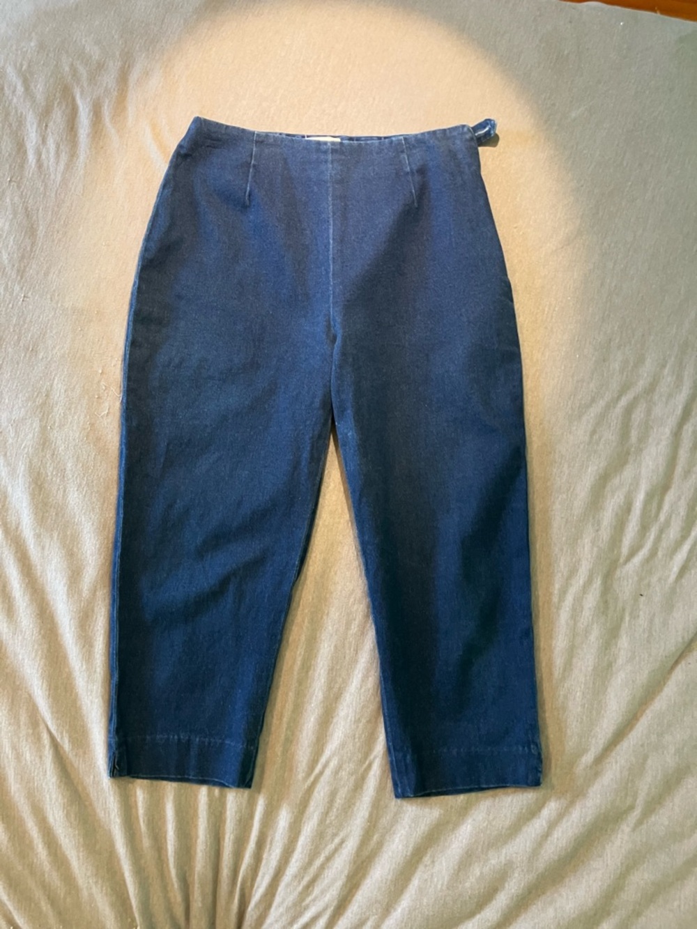 Dark Navy Cropped Talbots Petite Capri Jeans Size 4
